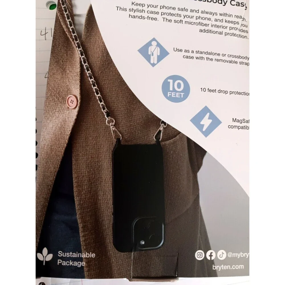 Bryten Monarch Crossbody Case iPhone 15 Pro Max New Open Box
